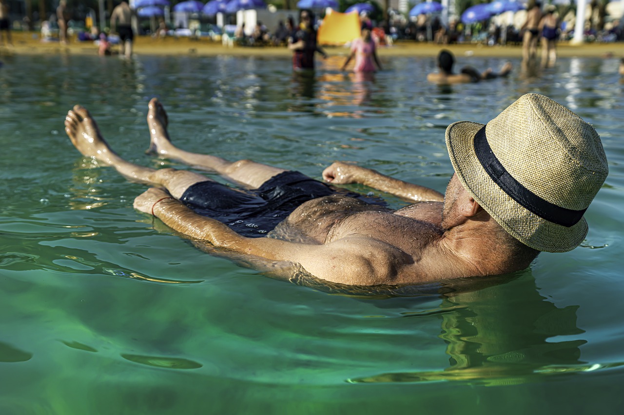 Float in the dead sea, Jordan